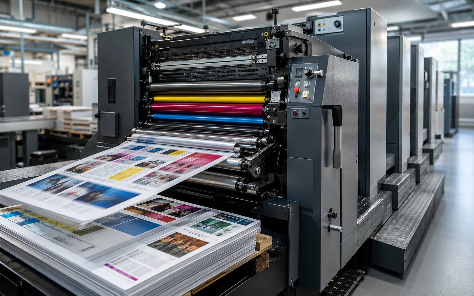 Imprenta offset digital impresion todos formatos · E Farré Barcelona