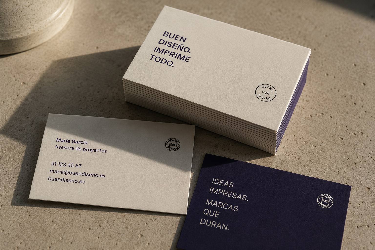 Tarjetas visita presentacion impresion calidad · E Farré Barcelona